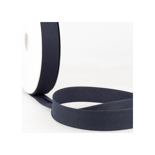 Biais replié tout textile 27 mm Gris anthracite x1m