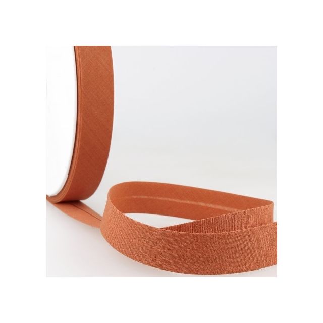Biais replié tout textile 20 mm Fauve x1m