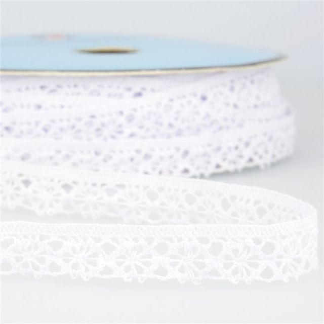 Dentelle Polyester 15 mm Blanc x1m