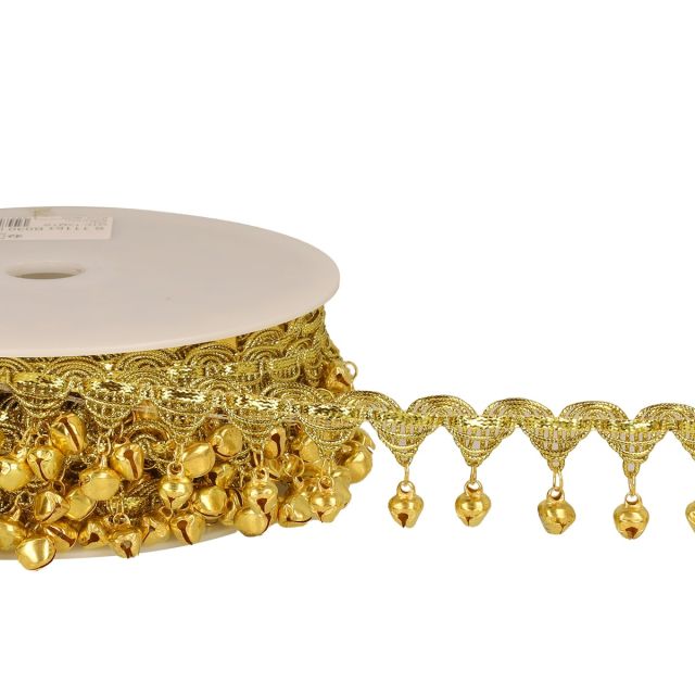 Galon Frange grelots 30 mm Or x1m