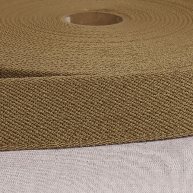 Elastique plat 33 mm Spécial ceinture Sable x1m