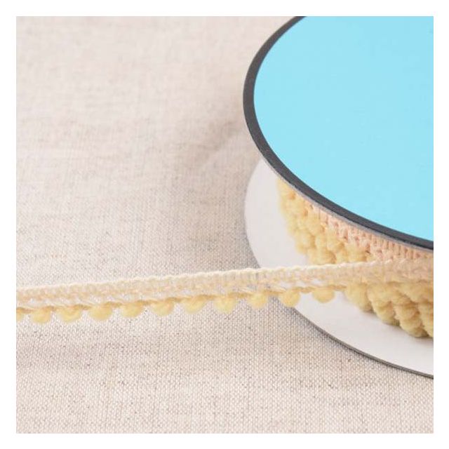 Galon petits pompons 10 mm Lin