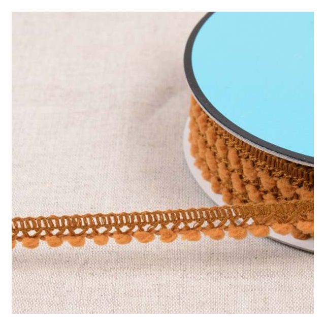 Galon petits pompons 10 mm Rouille