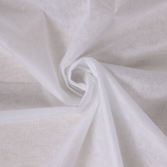Entoilage  Thermocollant non tissé fine N40 Blanc
