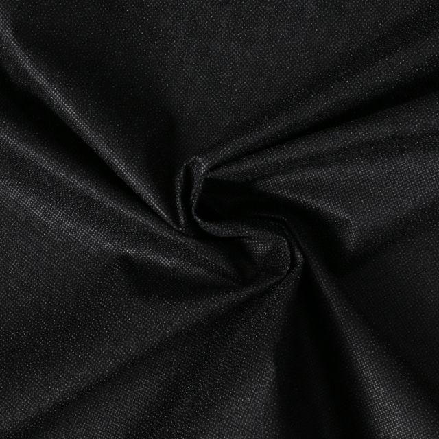 Entoilage  Thermocollant non tissé fine N50 Noir