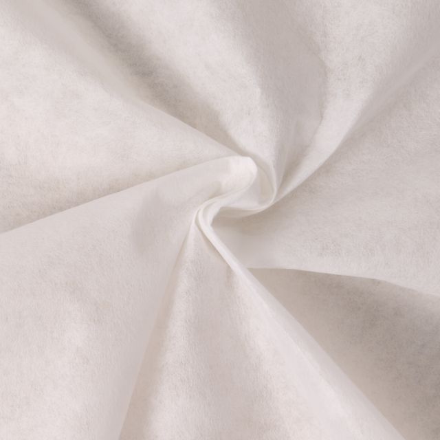Entoilage  Thermocollant non tissé épais N65 Blanc