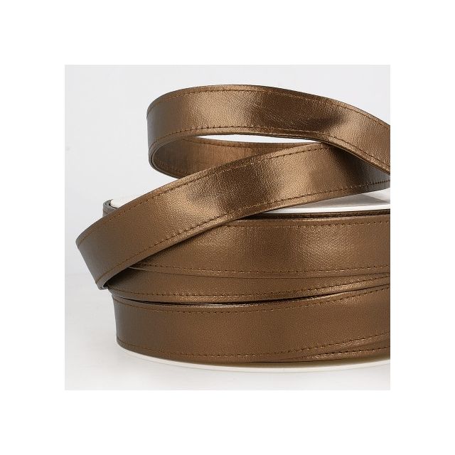 Sangle Simili cuir 22 mm Bronze x1m