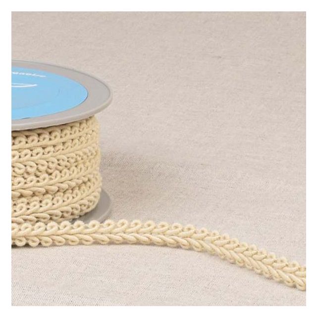 Galon points d'épis 11 mm Ecru x1m