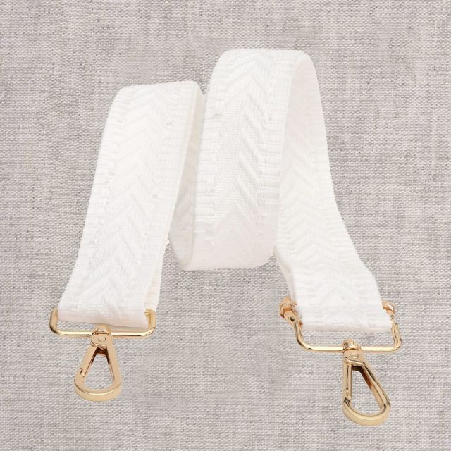 Sangle pour sac 40 mm Chevrons Blanc x1
