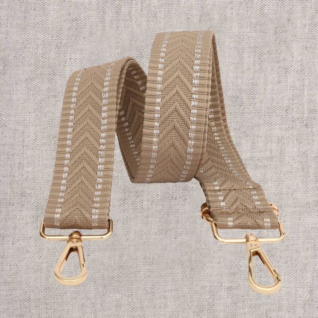 Sangle pour sac 40 mm Chevrons Beige x1