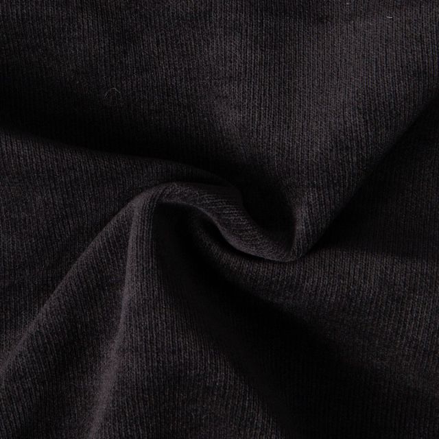 Tissu Maille Velours double face Cerys sur fond Noir