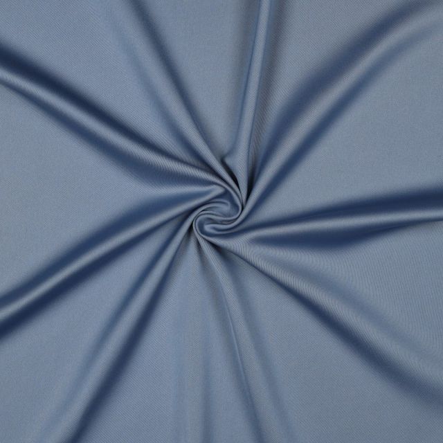 Tissu Micro Satin uni Bleu jean