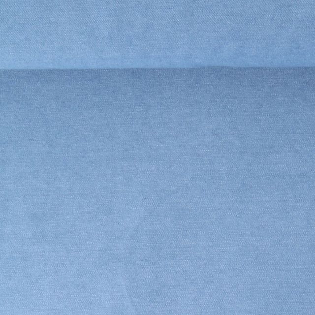 Tissu Jean Denim Stretch Marianne uni Bleu denim