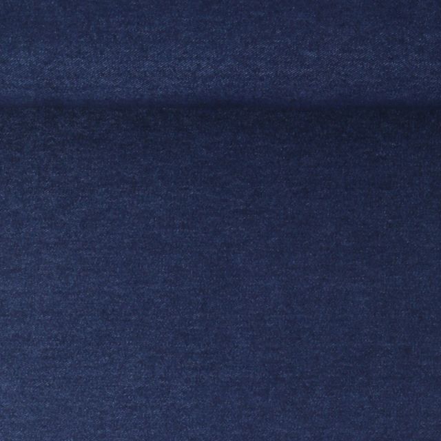 Tissu Jean Denim Stretch Marianne uni Bleu indigo