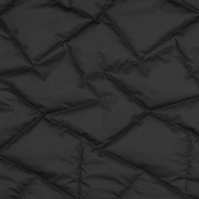 Tissu Doudoune matelassé Boréal uni noir