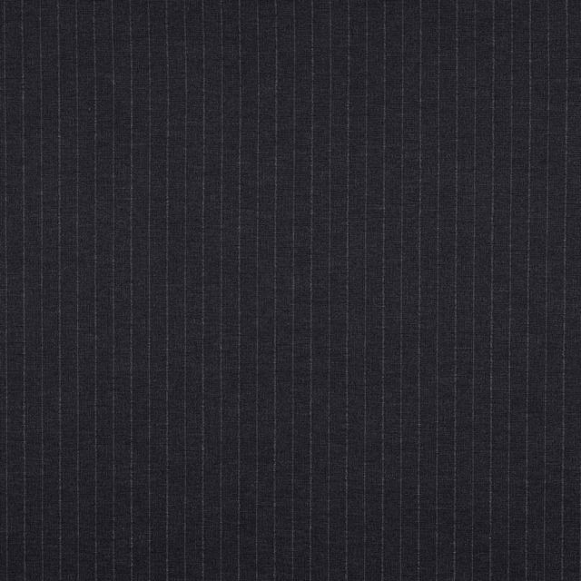 Tissu Jersey Milano Vittoria rayé gris sur fond Noir