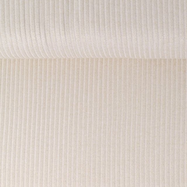 Tissu Maille côtelé pailleté Naëlle uni Ecru