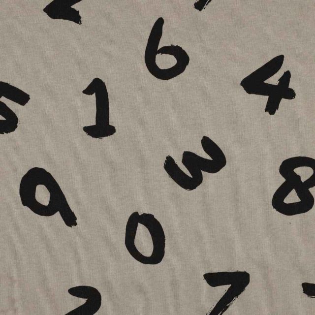 Tissu Sweat envers molletonné Enzo sur fond Beige sable