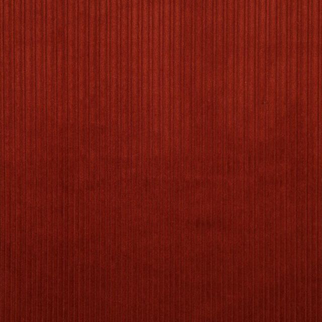 Coupon Tissu Velours côtes uni Brique - Coupon de 60 cm