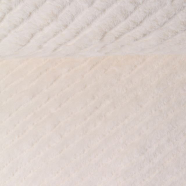 Tissu Fausse fourrure Frigg uni  Blanc