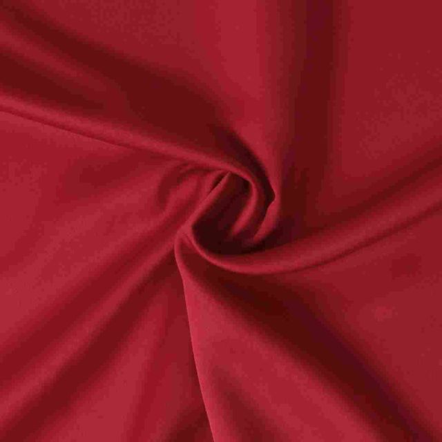 Tissu  Micro Satin mat Joséphine uni  Rouge