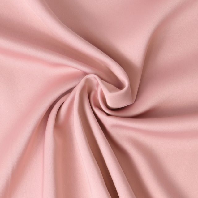 Tissu  Micro Satin mat Joséphine uni  Rose blush