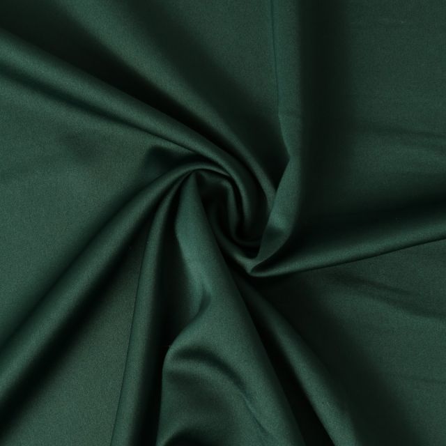 Tissu  Micro Satin mat Joséphine uni  Vert sapin