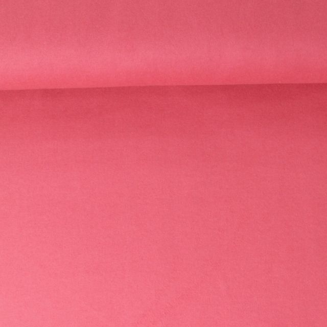 Tissu Flanelle de Coton Jasmine  uni  Vieux rose