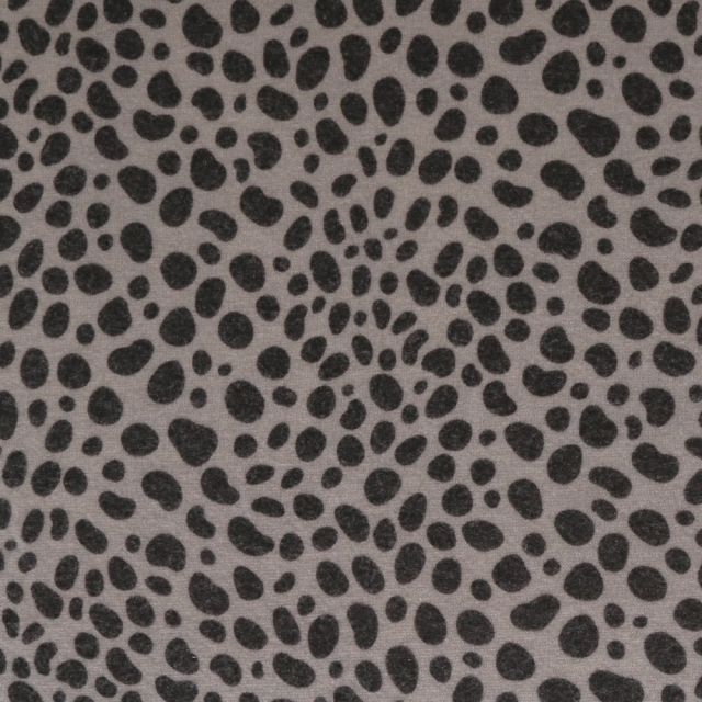 Tissu Maille Pantère Gris Clair - Par 10 cm