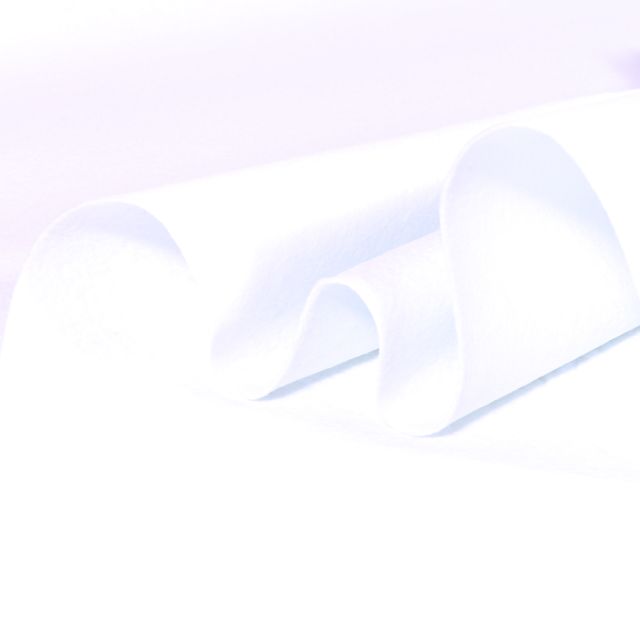 Coupon Tissu Feutrine 90 cm Blanc - Coupon de 90 cm