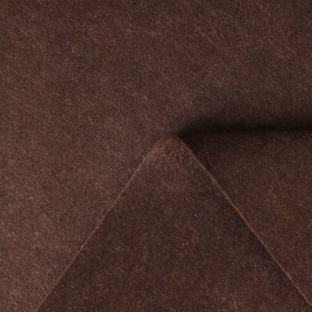 Tissu Feutrine épaisse 90 cm uni Marron
