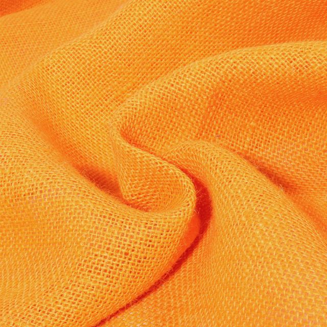 Toile de Jute uni Jaune safran