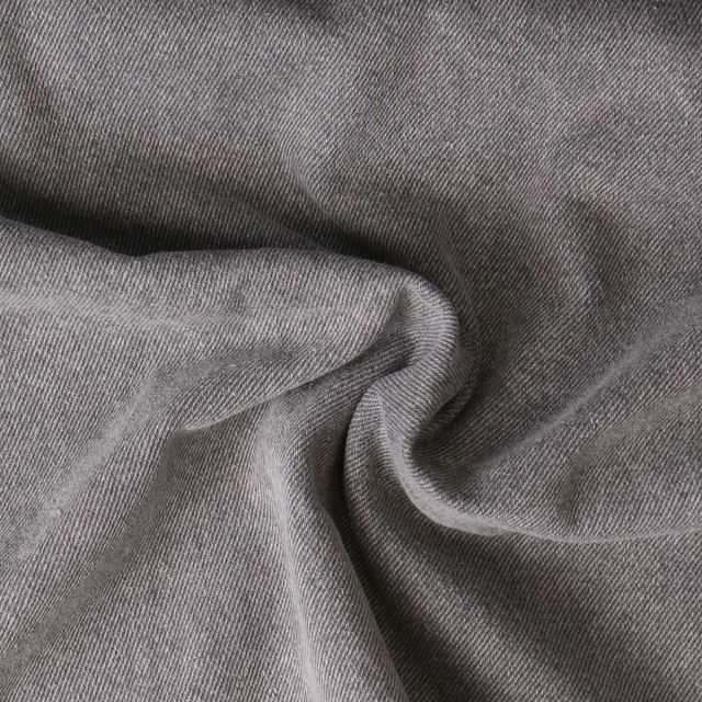 Tissu Jean denim épais  Nims sur fond Gris