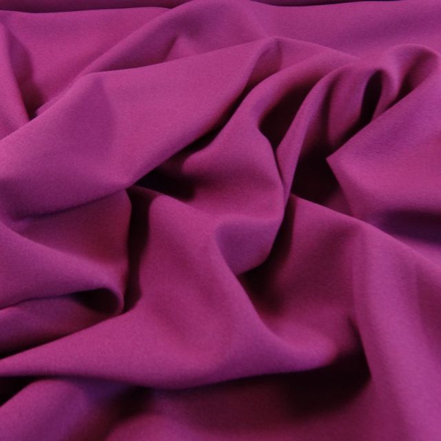 Coupon Tissu Crêpe Georgette Violet x10cm - Coupon de 20 cm