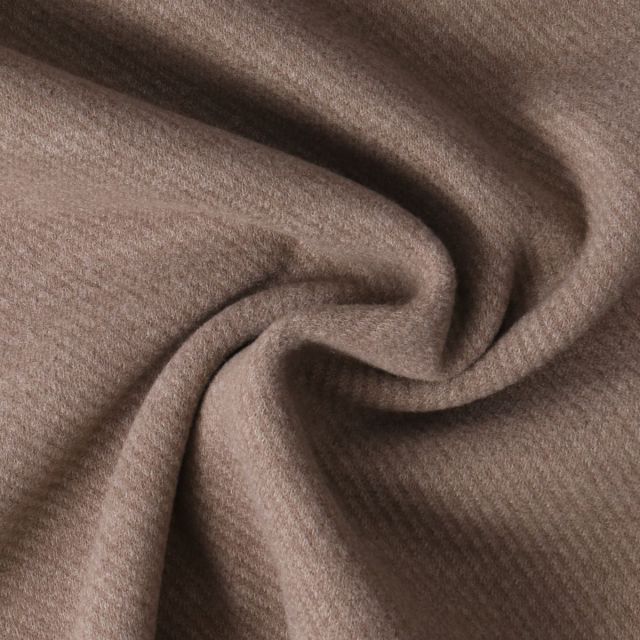 Coupon Tissu Polyviscose touché Cachemire Grège - Coupon de 90 cm