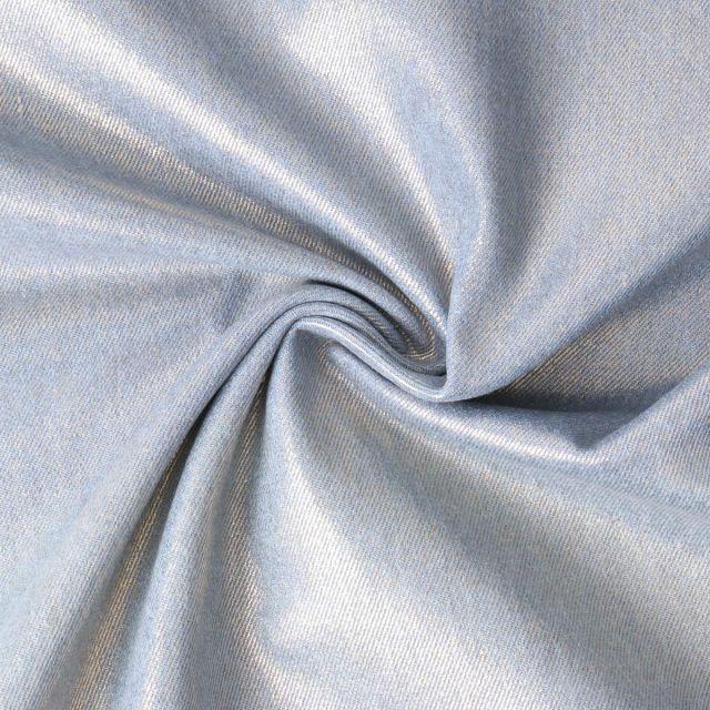 Tissu Jean Irrisé Bleu clair