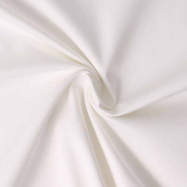 Tissu Gabardine Stretch Blanc