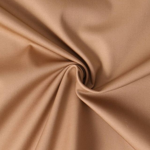 Tissu Gabardine Stretch Camel