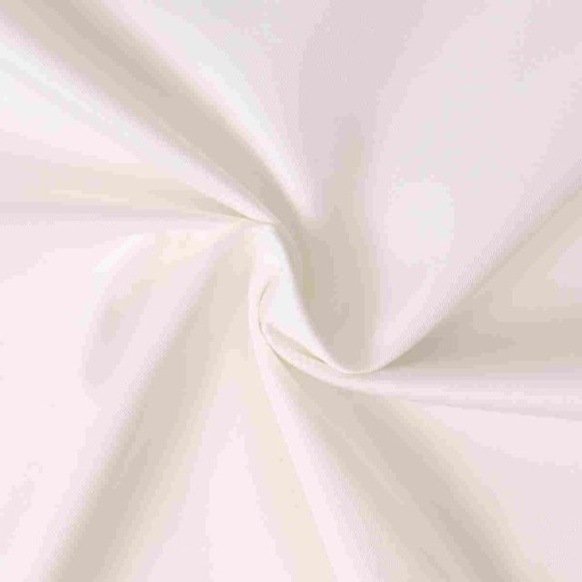 Tissu Gabardine Stretch Ecru