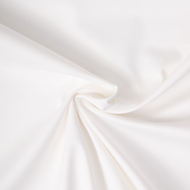 Tissu Gabardine Stretch Ecru
