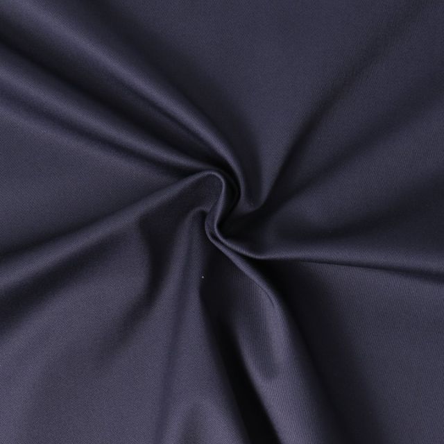 Tissu Gabardine Stretch Bleu marine