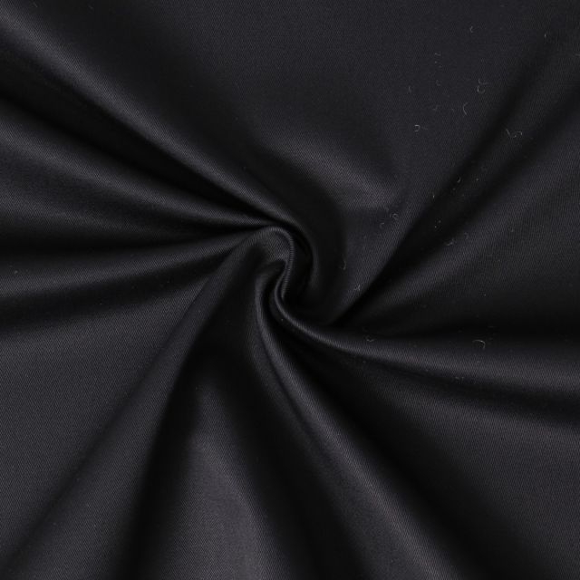 Tissu Gabardine Stretch Noir