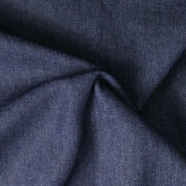 Tissus Jean Denim envers bouclette Bleu foncé