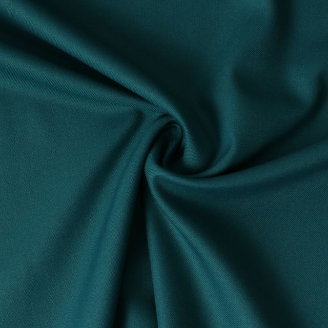 Tissu Jersey Bambou recyclé Aelys uni Bleu canard