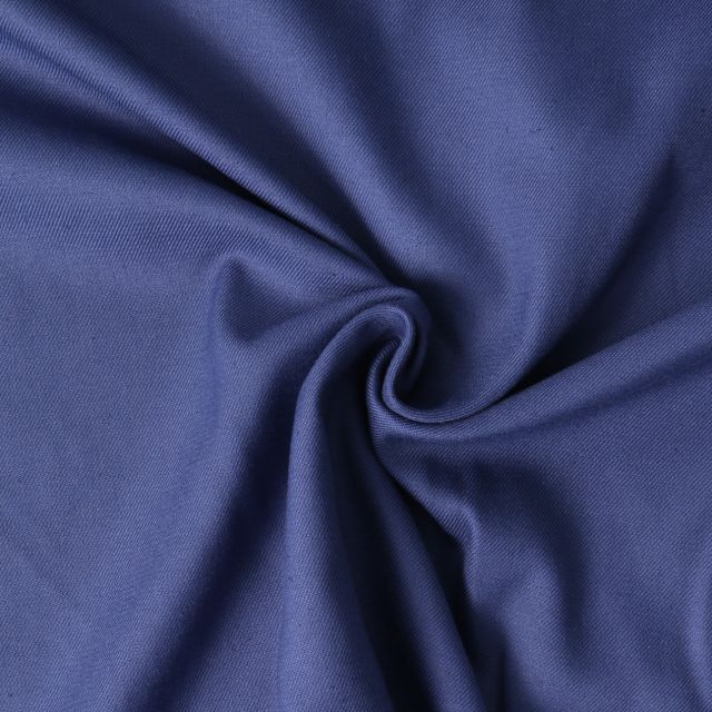 Tissu Jersey Bambou recyclé Aelys Bleu indigo