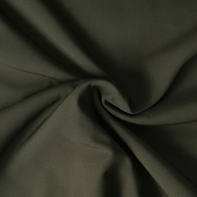 Coupon Tissu Softshell Freya Vert armée - Coupon de 100 cm