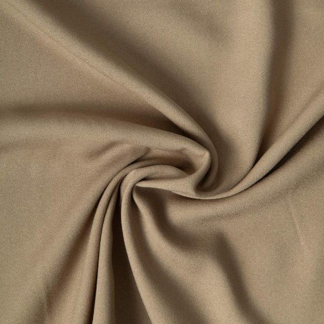 Tissu Crêpe de Viscose Mona uni Beige sable