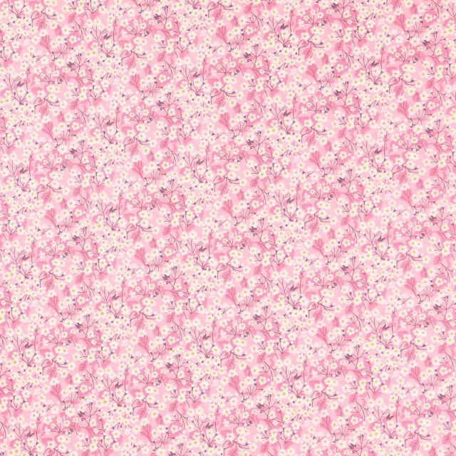 Tissu Liberty of London New Mitsi Valeria Rose - Par 10 cm