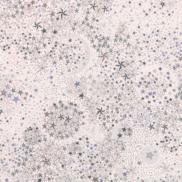 Tissu Liberty of London New Adelajda Taupe et gris - Par 10 cm