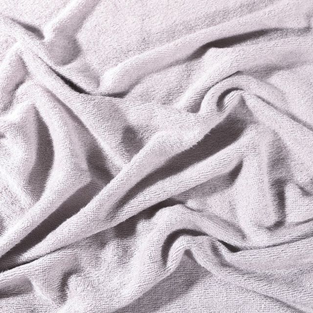 Coupon Tissu Eponge Bébé Bambou Tout doux Gris - Coupon de 30 cm